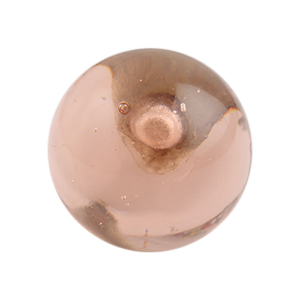 Peach Pink Round Glass Drawer Knob Online